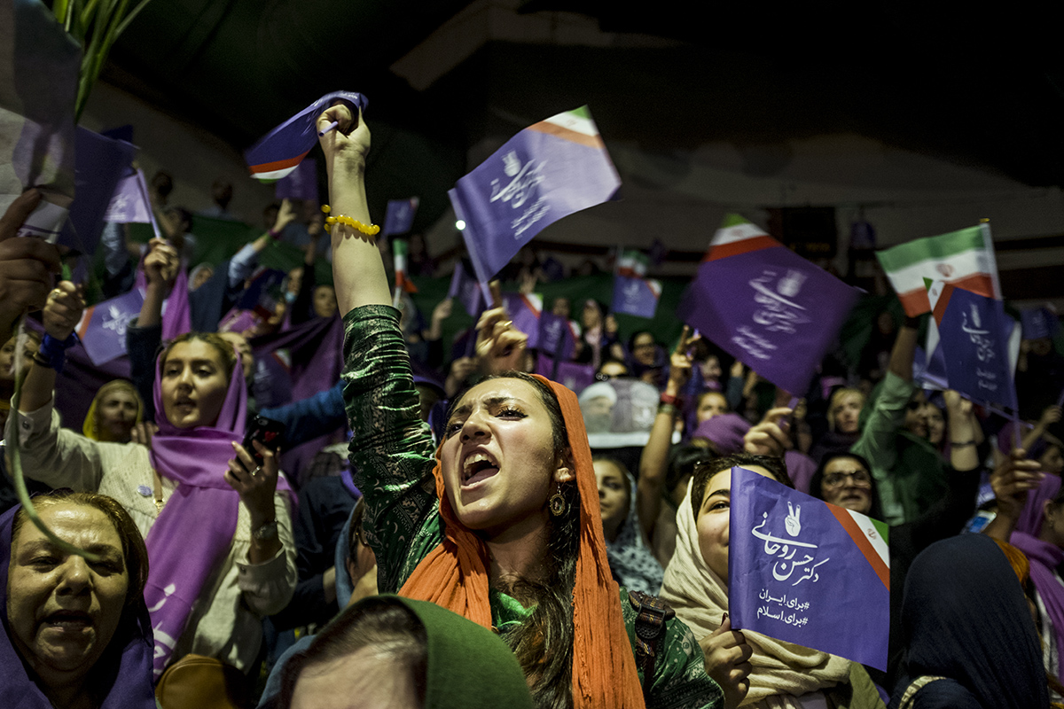 Campaign rally in support of Hassan Rouhani – Tehran – Ira